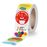 Happy Birthday Stickers Roll | 500 Pcs | Pack of 1 - Bakeyy.com - India - Happy Birthday Stickers Roll | 500 Pcs | Pack of 1 - Default Title 65.00