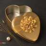 Heart Shaped Tin Boxes | Heart-Shaped Tin Box with Attached Ribbon  | Pack of 12