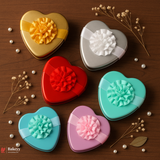 Heart Shaped Tin Boxes | Heart-Shaped Tin Box with Attached Ribbon  | Pack of 12