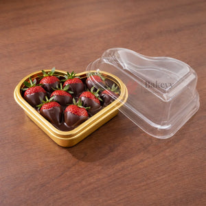 HeartShapeChocolateBoxwithTransparentLidGoldBasePremiumPackagingBoxPackof50_1 - Bakeyy.com
