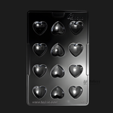 Mould 060 | Heart Shape Chocolate Mould Tray | 12 Cavity Heart Chocolate Mould | Food Grade Plastic Chocolate Mould | Pack of 1