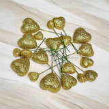 Heart Shape Faux Ball Cake Decor | Heart Shape Cake Topper | Pack of 20