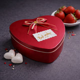 Heart Shaped Empty Decorative Tin Box with Attached Bow | Multiple Colors Options | Gift Tin Box | Storage Tin Box| Pack of 1
