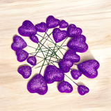 Heart Shape Faux Ball Cake Decor | Heart Shape Cake Topper | Pack of 20