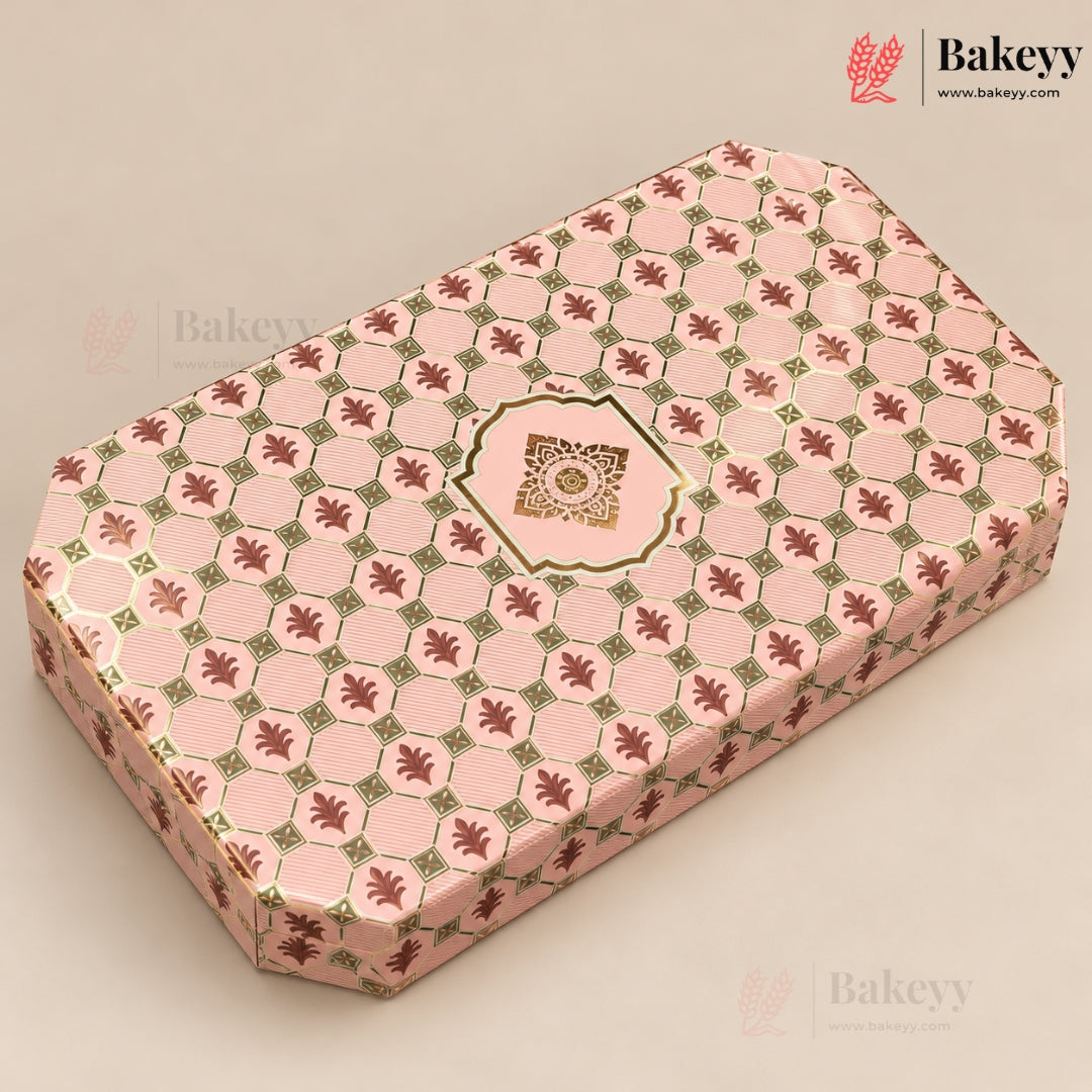 Printed Chocolate Gift Hamper Box with Golden Cavity | 4 Designs | Pack of 1