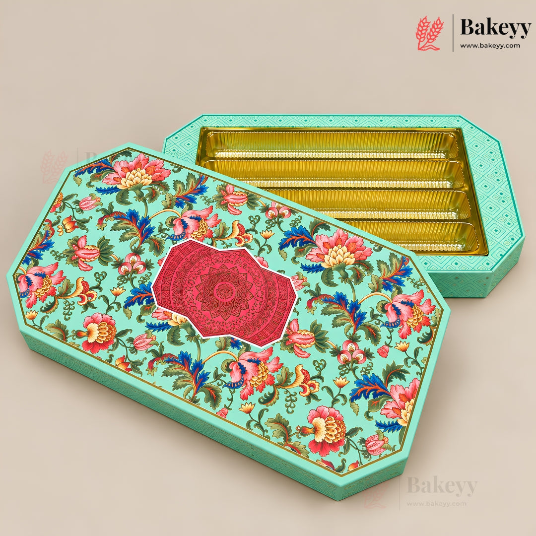 Printed Chocolate Gift Hamper Box with Golden Cavity | 4 Designs | Pack of 1