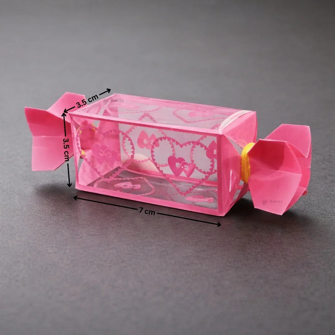Candy Shape PVC Goodie Box | Transparent Candy Style Gift Packaging | Pack of 10