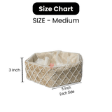 Hexagonal Velvet Pearl Embellished Hamper | Luxurious Gifting Basket - Bakeyy.com - India - Hexagonal Velvet Pearl Embellished Hamper | Luxurious Gifting Basket - Small
