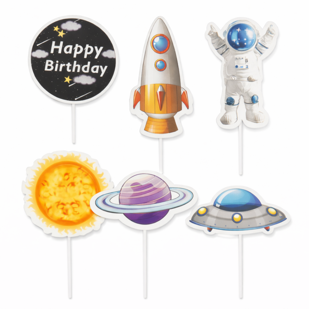 • Pack includes 6 different hobby/adult-themed designs
• Vibrant, high-resolution prints for a premium look
• Strong and safe sticks for easy placement on cakes
• Suitable for cakes, cupcakes, dessert tables &amp; displays
• Ready to use, no assembly required
• Ideal for adult birthdays, themed parties, corporate events &amp; hobby-based celebrations