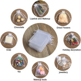 13x18 CM | Organza Potli Bags | White Colour | Candy Bag - Bakeyy.com - India - 13x18 CM | Organza Potli Bags | White Colour | Candy Bag - Pack Of 50 / 13x18 cm / 5x7 inch / White