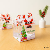 Christmas Goodie Box with Handle | Festive Treat & Gift Box | Pack of 10