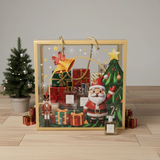 Christmas Transparent Gift Box with Handle | Pack of 10