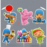 6pcs Baby Boss Boy theme Pocoyo Birthday Cake Topper| Cupcake Toppers| Bday Decorations Items - Bakeyy.com - India - 6pcs Baby Boss Boy theme Pocoyo Birthday Cake Topper| Cupcake Toppers| Bday Decorations Items - Default Title