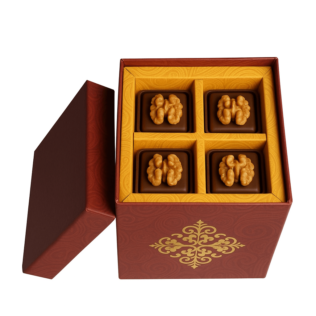 12x15.5x12cm | Regal Festive Chocolate Box – Multi-Layer Designer Gift Packaging - Bakeyy.com - India - 12x15.5x12cm | Regal Festive Chocolate Box – Multi-Layer Designer Gift Packaging - Default Title