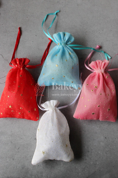 10x14 CM | Cotton Potli Bags | Pack of 50 | Candy Bag | Drawstring Bags - Bakeyy.com - India - 10x14 CM | Cotton Potli Bags | Pack of 50 | Candy Bag | Drawstring Bags - White