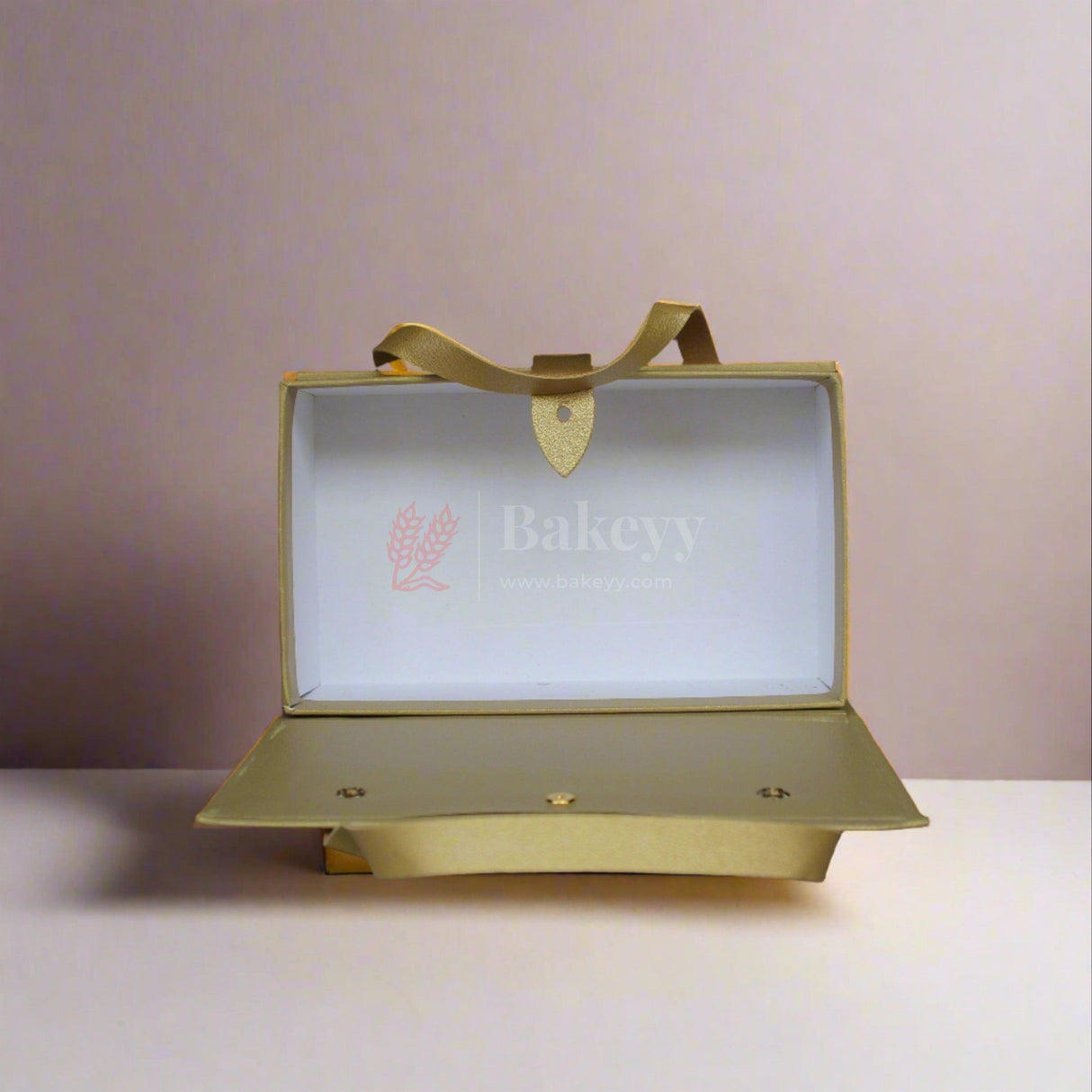 Designer Reusable Gift Hamper Box for storage and Gifting | Carry Case with Handles | Gift box for special Occasions - Bakeyy.com - India - Designer Reusable Gift Hamper Box for storage and Gifting | Carry Case with Handles | Gift box for special Occasions - Brown