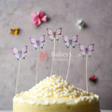 10 pcs shiny butterfly Birthday Cake Topper| decoration Toppers| Bday Decorations Items | - Bakeyy.com - India - 10 pcs shiny butterfly Birthday Cake Topper| decoration Toppers| Bday Decorations Items | - Color 1