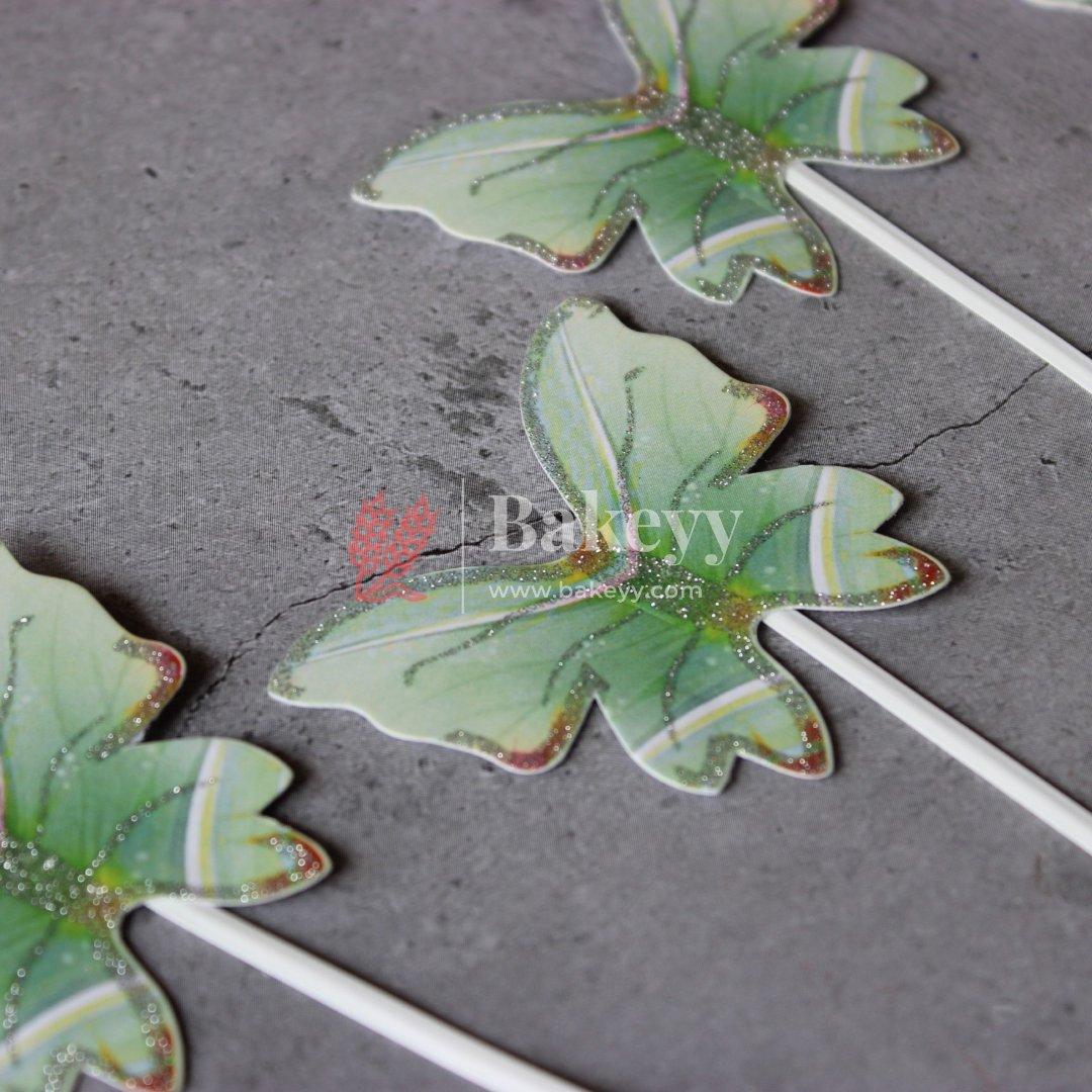 10 pcs shiny butterfly Birthday Cake Topper| decoration Toppers| Bday Decorations Items | - Bakeyy.com - India - 10 pcs shiny butterfly Birthday Cake Topper| decoration Toppers| Bday Decorations Items | - Color 1