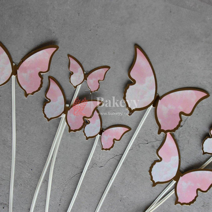 10 pcs butterfly Birthday Cake Topper| decoration Toppers| Bday Decorations Items | - Bakeyy.com