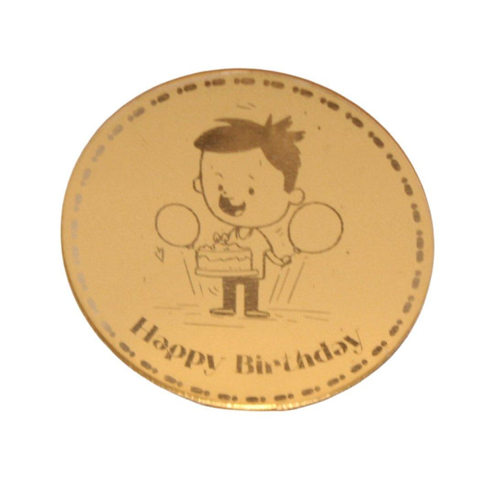 Coin Happy Birthday Topper | Gold Color | Pack Of 5 | - Bakeyy.com - India - Coin Happy Birthday Topper | Gold Color | Pack Of 5 | - Default Title