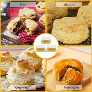 IndividualCupcakesAndPastryContainerGoldColorSquareMoonCakeHolder_2 - Bakeyy.com