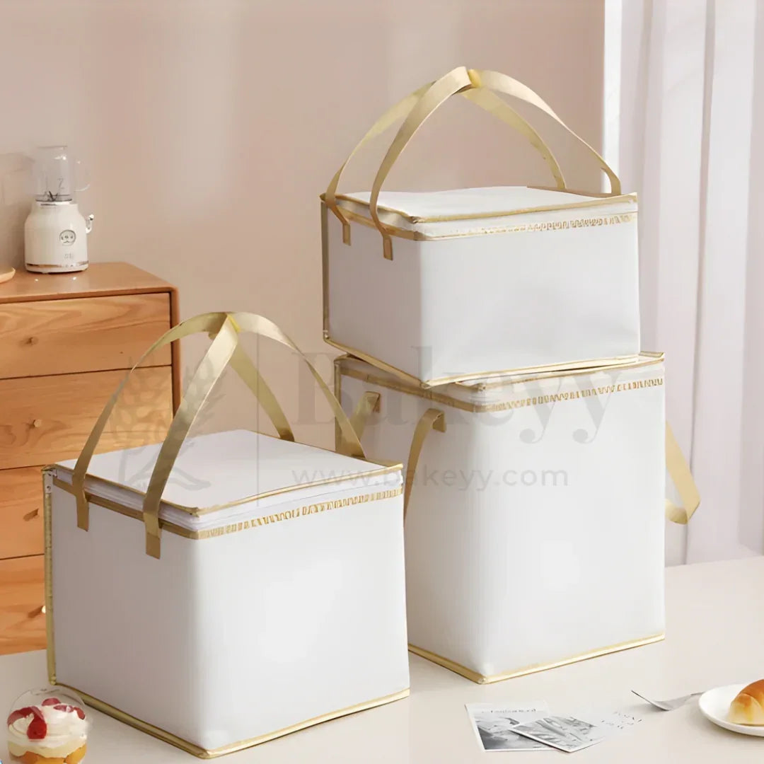 Insulated Cake Bag | Travel Friendly Cake Bag | 1 Piece - Bakeyy.com - India - Insulated Cake Bag | Travel Friendly Cake Bag | 1 Piece - 20 x 20 x 16 Cm 99.00
