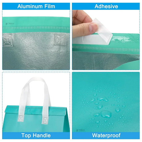 Insulated Carry Bag | Thermal Food Delivery & Storage Tote | Multiple Colors Available | 2 Size Options Available | Pack of