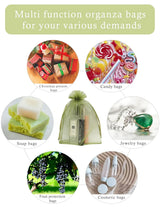 13x18 CM | Organza Potli Bags | Olive Green Colour | Candy Bag| Pack of 99