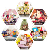 13x18 CM | Organza Potli Bags | Olive Green Colour | Candy Bag| Pack of 99