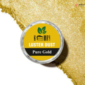 Kemy Luster Dust Pure Gold container with gold powder on a white background