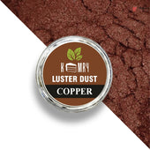 Kemy Luster Dust Copper container with brown luster dust on a white background