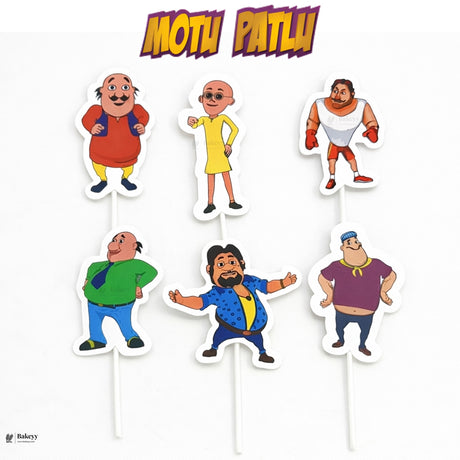 Kids Movies & Shows Cake Toppers | Birthday Party Decor | Birthday Cake Decor | Pack of 6 - Bakeyy.com - India - Kids Movies & Shows Cake Toppers | Birthday Party Decor | Birthday Cake Decor | Pack of 6 - Chhota Bheem 13.00