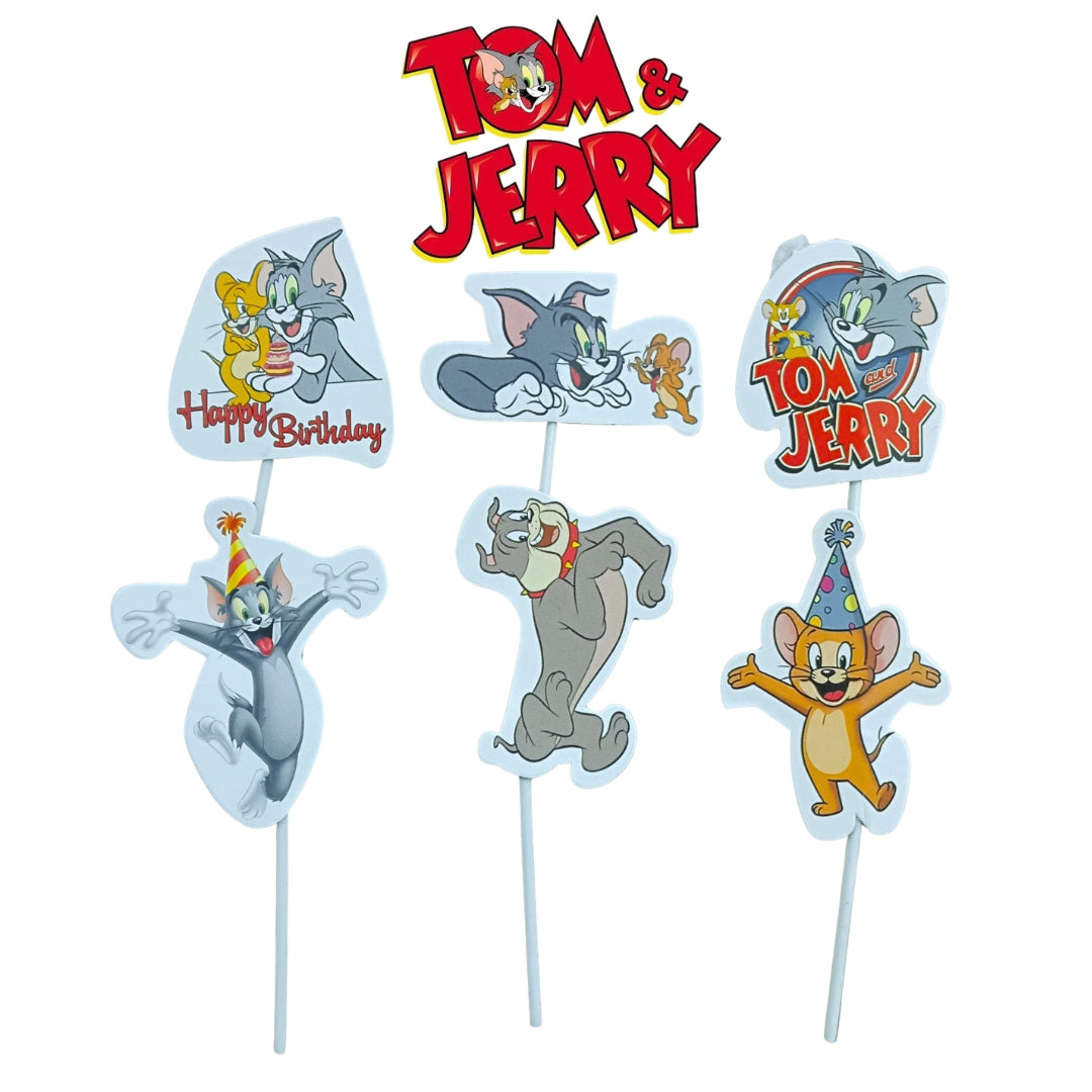 Kids Movies & Shows Cake Toppers | Birthday Party Decor | Birthday Cake Decor | Pack of 6 - Bakeyy.com - India - Kids Movies & Shows Cake Toppers | Birthday Party Decor | Birthday Cake Decor | Pack of 6 - Chhota Bheem 13.00