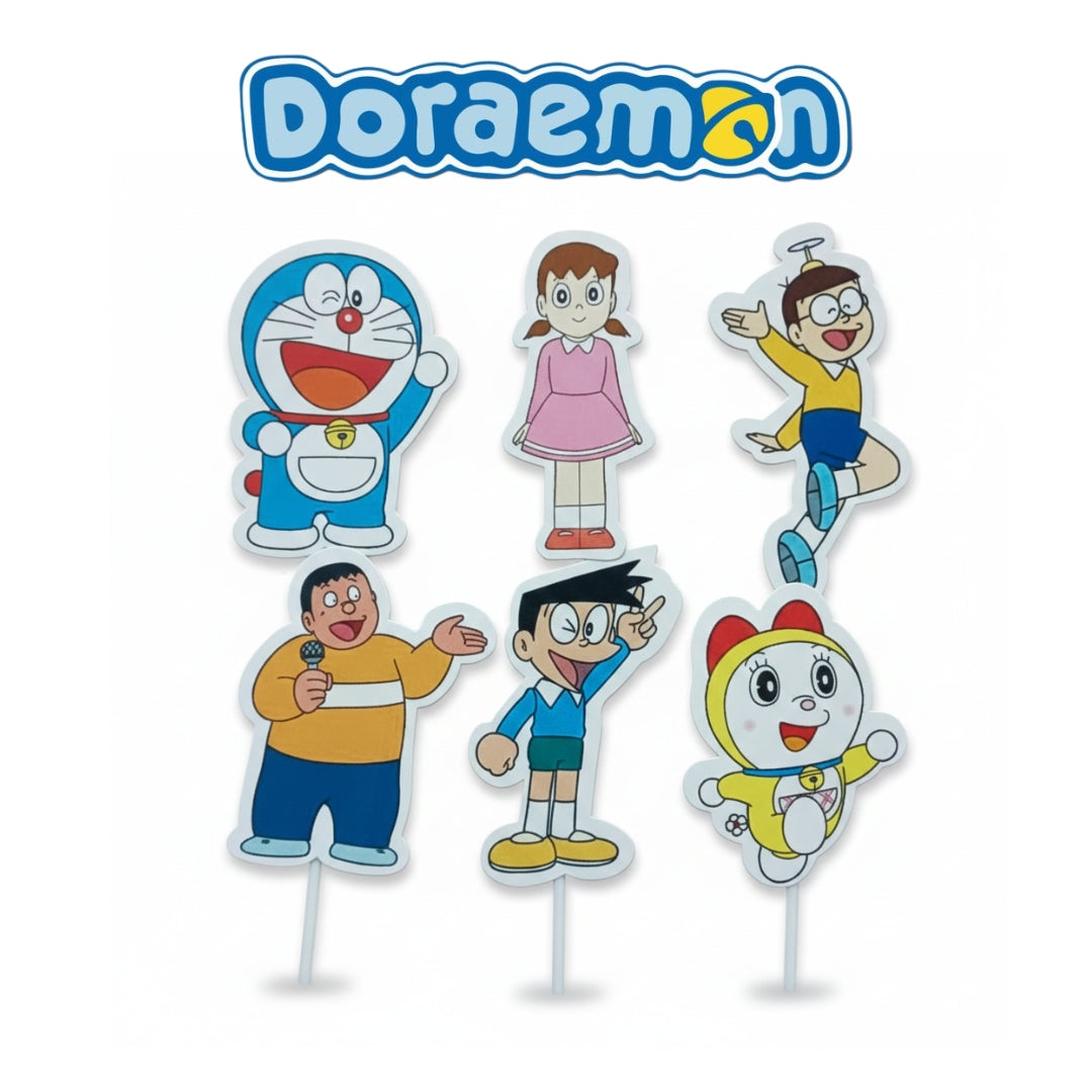 Kids Movies & Shows Cake Toppers | Birthday Party Decor | Birthday Cake Decor | Pack of 6 - Bakeyy.com - India - Kids Movies & Shows Cake Toppers | Birthday Party Decor | Birthday Cake Decor | Pack of 6 - Chhota Bheem 13.00