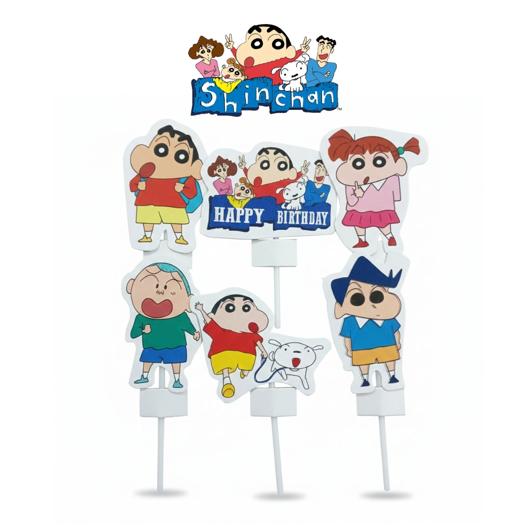 Kids Movies & Shows Cake Toppers | Birthday Party Decor | Birthday Cake Decor | Pack of 6 - Bakeyy.com - India - Kids Movies & Shows Cake Toppers | Birthday Party Decor | Birthday Cake Decor | Pack of 6 - Chhota Bheem 13.00