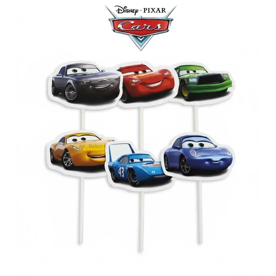 Kids Movies & Shows Cake Toppers | Birthday Party Decor | Birthday Cake Decor | Pack of 6 - Bakeyy.com - India - Kids Movies & Shows Cake Toppers | Birthday Party Decor | Birthday Cake Decor | Pack of 6 - Cars 13.00