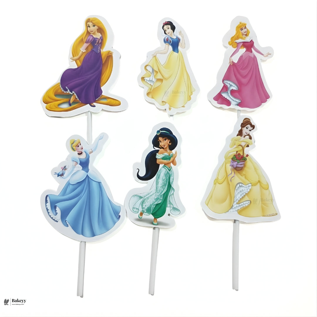 Kids Theme Cake Toppers | Fun Character Designs | Decorative Toppers for Cakes and Cupcakes | Pack of 6