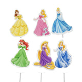 Kids Theme Cake Toppers | Fun Character Designs | Decorative Toppers for Cakes and Cupcakes | Pack of 6