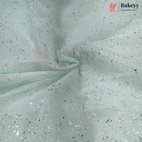 Korean Decorative Mesh Fabric with 10 & 25 Meter | Glitter Speckled Net Fabric for Crafting & Decoration |