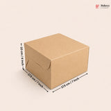 Kraft Paper Cake Box | Pack of 25