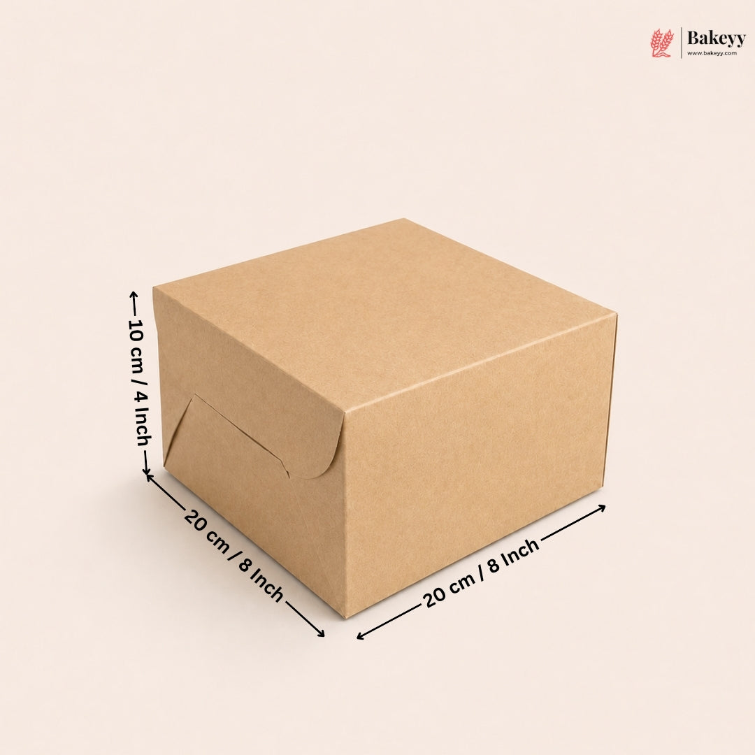 Kraft Paper Cake Box | Pack of 25