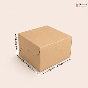 Kraft Paper Cake Box | Pack of 25