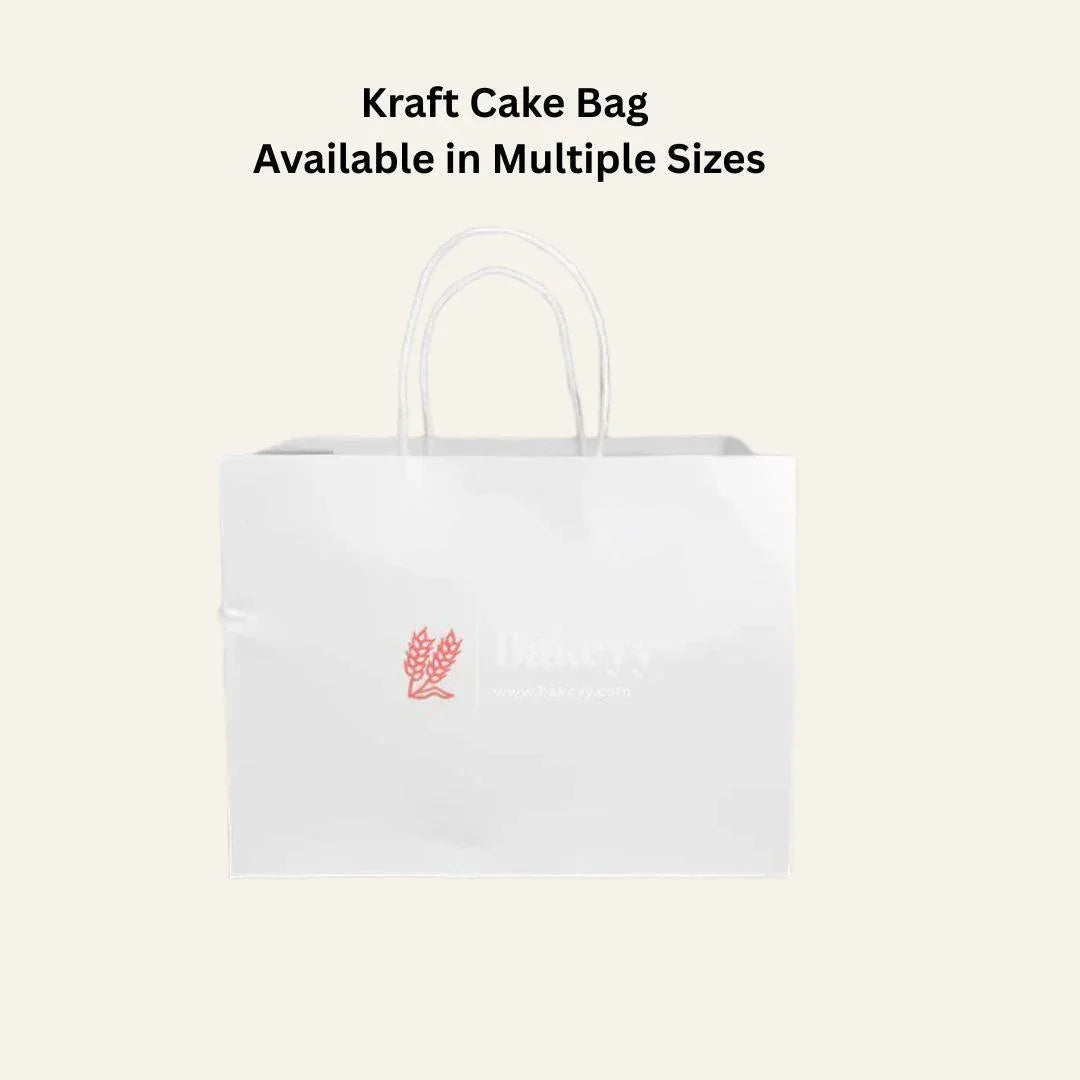 12 Inch/30.5 Cm |2kg| Paper Cake Bag| White Bag | Carry Bag for Sweets, Chocolates, Gifts| Pack of 50 - Bakeyy.com - India - 12 Inch/30.5 Cm |2kg| Paper Cake Bag| White Bag | Carry Bag for Sweets, Chocolates, Gifts| Pack of 50 - Pack of 50 / 12" Cake Bag