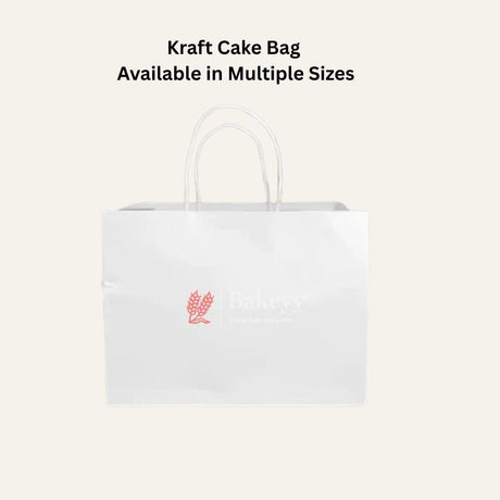 12 Inch/30.5 Cm |2kg| Paper Cake Bag| White Bag | Carry Bag for Sweets, Chocolates, Gifts| Pack of 50 - Bakeyy.com - India - 12 Inch/30.5 Cm |2kg| Paper Cake Bag| White Bag | Carry Bag for Sweets, Chocolates, Gifts| Pack of 50 - Pack of 50 / 12" Cake Bag