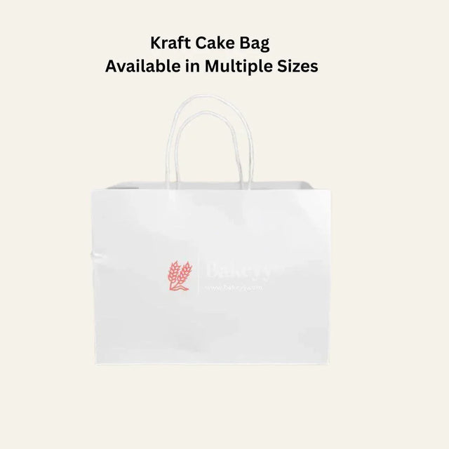 12 Inch/30.5 Cm |2kg| Paper Cake Bag| White Bag | Carry Bag for Sweets, Chocolates, Gifts| Pack of 50 - Bakeyy.com - India - 12 Inch/30.5 Cm |2kg| Paper Cake Bag| White Bag | Carry Bag for Sweets, Chocolates, Gifts| Pack of 50 - Pack of 50 / 12" Cake Bag