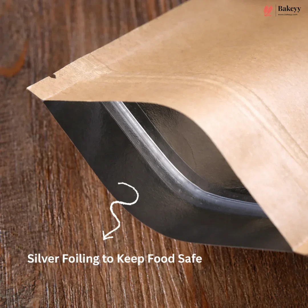 Kraft_Ziplock_Pouch_With_Silver_Foiling_2 - Bakeyy.com