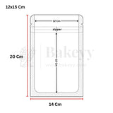 Measurement chart of a rectangular package with dimensions labeled