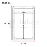 Measurement chart of a rectangular package with dimensions labeled