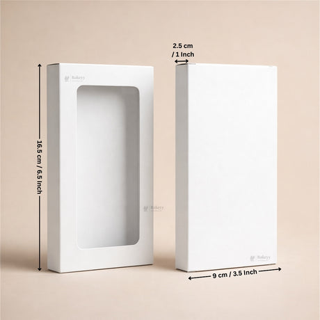 Kunafa Chocolate Box with Window | Premium Bar Packaging Box | Multiple Colors Available | Pack of 25