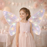 Soft pastel butterfly wing design with glowing LED lights
• Lightweight and comfortable for children
• Adjustable elastic shoulder straps for secure fitting
• Durable construction with flexible frame
• Perfect for birthday parties, costume events, and photoshoots
• Attractive packaging suitable for gifting
